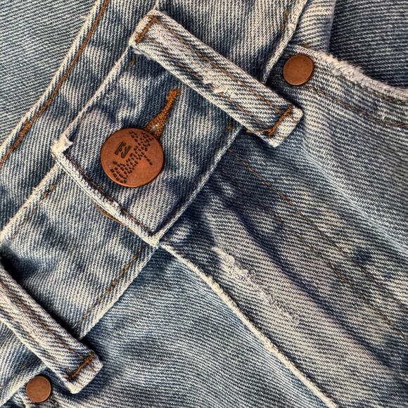 Wrangler Billabong flare bellbottom floral patchwork jeans 70's high rise 27 - Picture 6 of 15